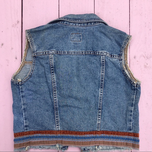 Calvin Klein denim vest with collar - Picture 2 of 4